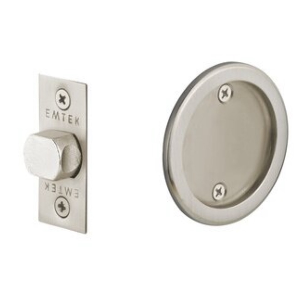 NEW Emtek Round Tubular Pocket Door Passage US15